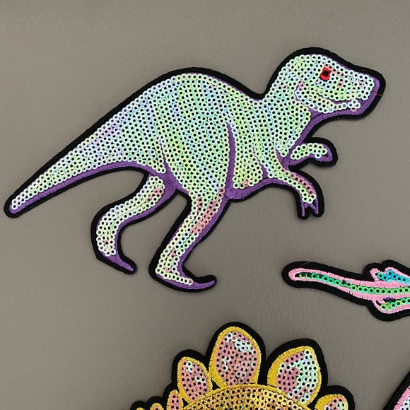 Dinosaur sequin patches NEW - Picture 2 of 8